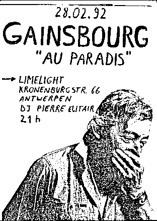 Gainsbourg Party Limelight 1992